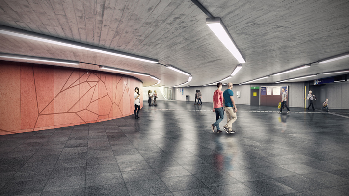 Budapest, M3 metró, Határ út, látványterv, bélyegkép